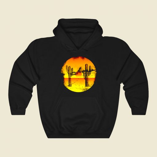 Cactus Sunset Funny Graphic Hoodie