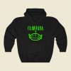 Clawvana Green Funny Graphic Hoodie