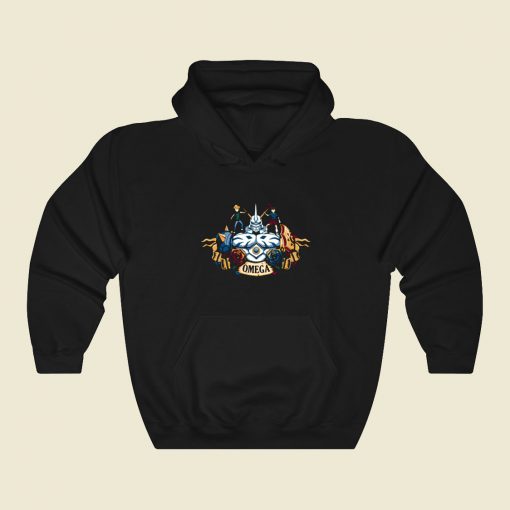 Digital Omega Funny Graphic Hoodie