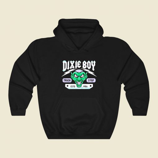 Dixie Boy Truck Stop Maximum Overdrive Vintage Horror Funny Graphic Hoodie