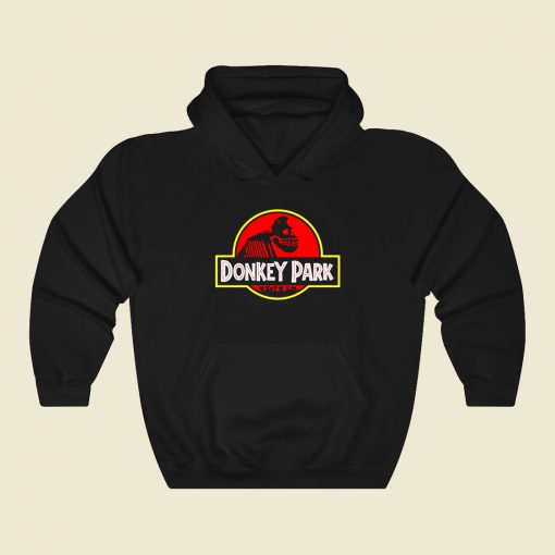 Donkey Park Vintage Funny Graphic Hoodie