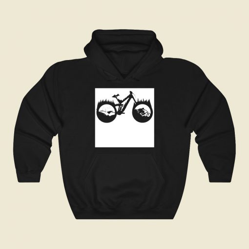 Downhill Bike Funny Graphic Hoodie