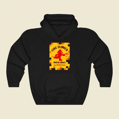 Drink Fire Flower Funny Graphic Hoodie