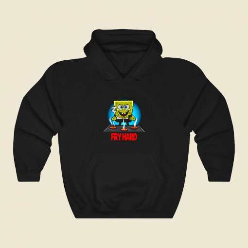 Fry Hard Funny Graphic Hoodie