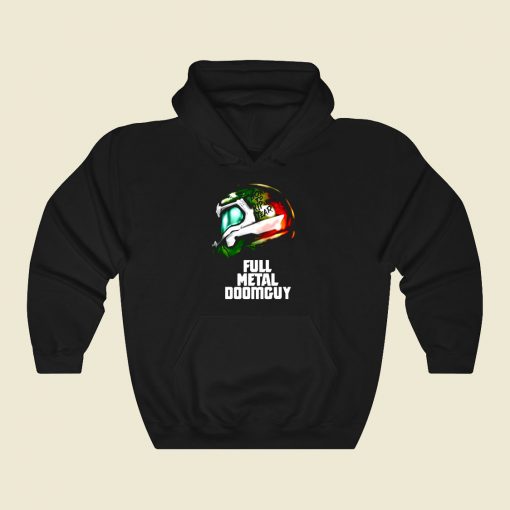 Full Metal Doomguy Funny Graphic Hoodie