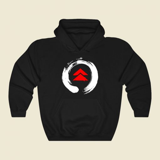 Ghost Enso Circle Funny Graphic Hoodie