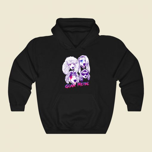 Glam Metal Funny Graphic Hoodie