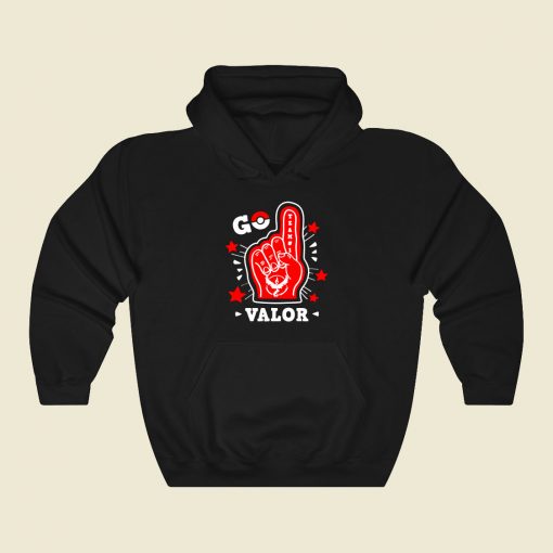 Go Valor Funny Graphic Hoodie