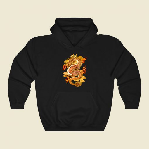 Golden Dragon Funny Graphic Hoodie