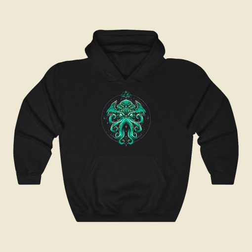 Great Cthulhu Funny Graphic Hoodie