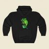 Green Chameleon Funny Graphic Hoodie