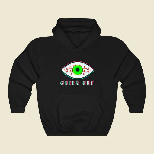 Green Out Funny Graphic Hoodie