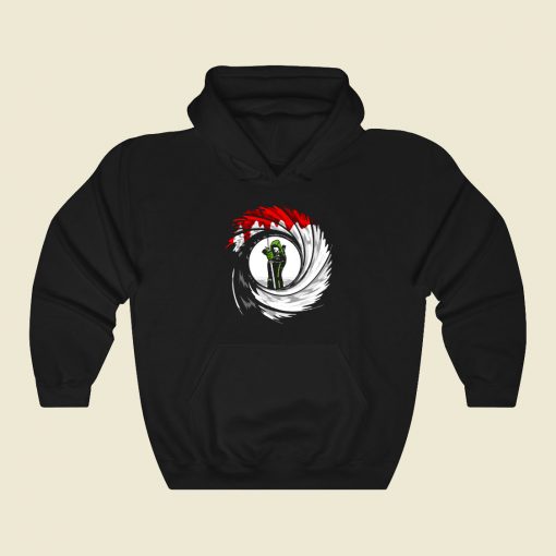 Green Shot Funny Graphic Hoodie