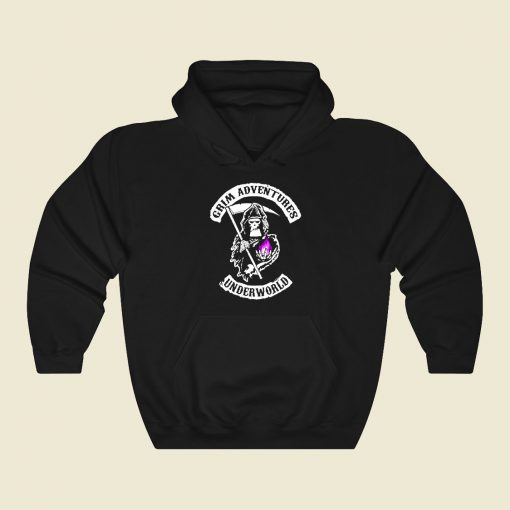 Grim Adventures Funny Graphic Hoodie