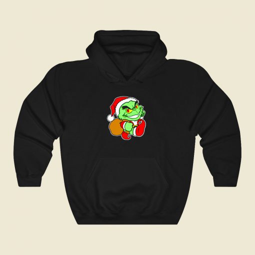 Grinch Bros Funny Graphic Hoodie