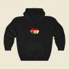 Grungy I Love Yemen Heart Flag Funny Graphic Hoodie