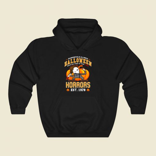 Halloween Horrors Funny Graphic Hoodie