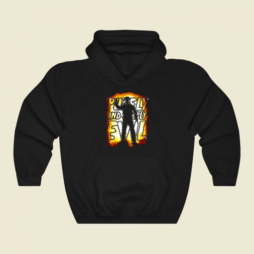 Halloween Slasher Silhouette Funny Graphic Hoodie