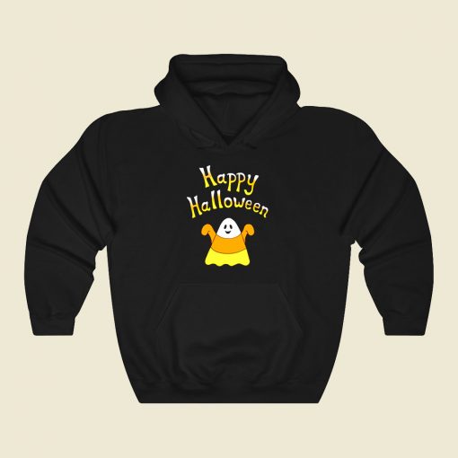 Happy Halloween Candy Corn Ghost Funny Graphic Hoodie