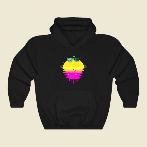 Happy Sunset Porky Roebuck Funny Graphic Hoodie