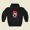 Happy To Serve Funny Graphic Hoodie