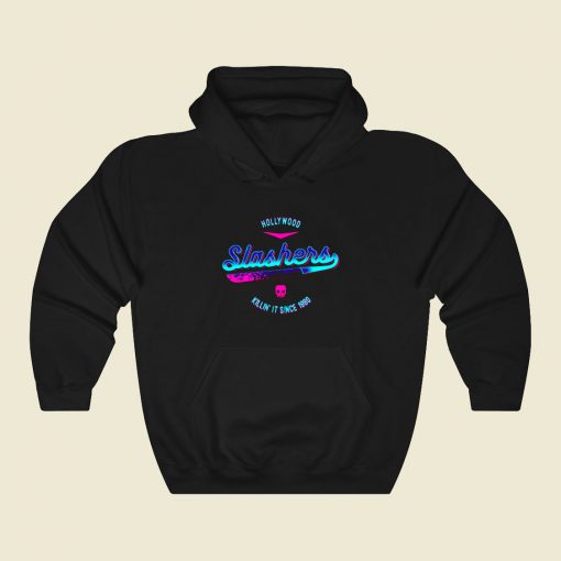 Hollywood Slashers Funny Graphic Hoodie