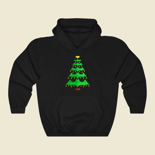 Holy Christmas Tree Batman Funny Graphic Hoodie