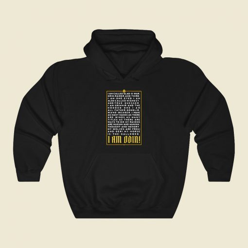 I Am Odin Iii Funny Graphic Hoodie