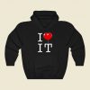 I Love It Stephen King Horror Pennywise Funny Graphic Hoodie