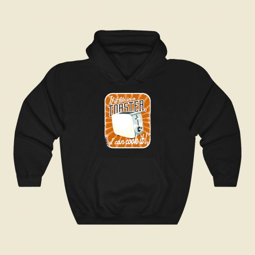 If It Fits In A Toaster Funny Graphic Hoodie