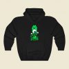 Inboocation Green Funny Graphic Hoodie