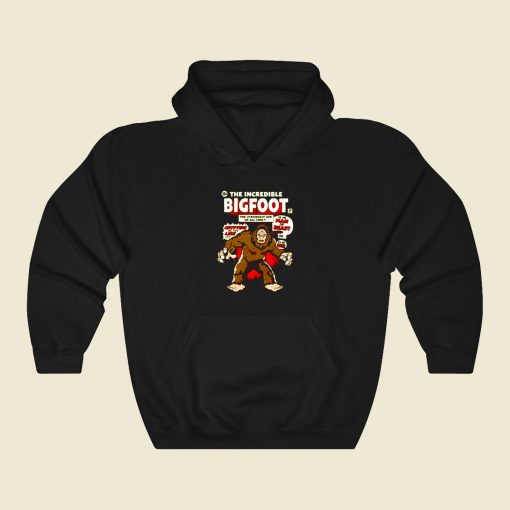 Incredible Bigfoot Funny Graphic Hoodie