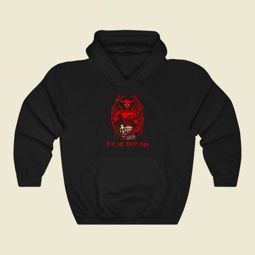 Ite Ad Infernos Funny Graphic Hoodie