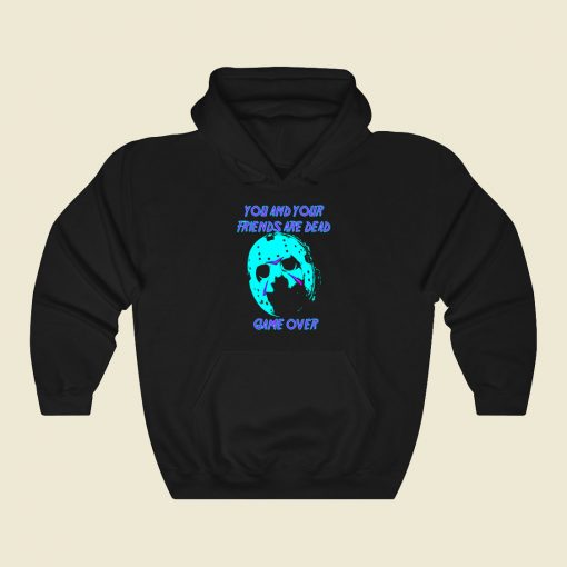 Jason Voorhees Game Over Funny Graphic Hoodie