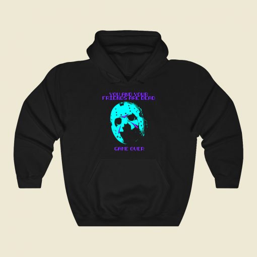 Jason Voorhees Mask Quote Funny Graphic Hoodie