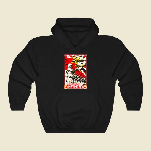 Join The Mobile Infantry Funny Graphic Hoodie