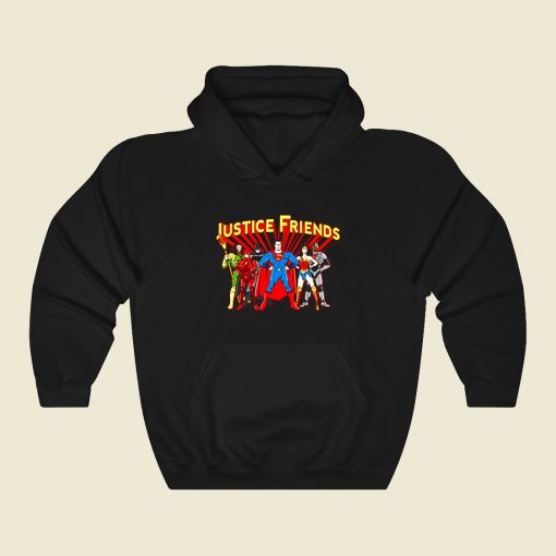 Justice Friends Funny Graphic Hoodie