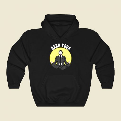 Keanu Reeves Baba Yoga Funny Graphic Hoodie