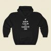 Keep Calm And Karate On Funny Graphic Hoodie