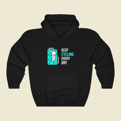 Keep Cycling Funny Graphic Hoodie