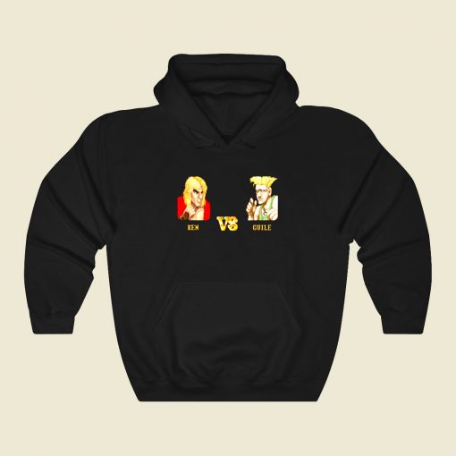 Ken Vs Guile Fight Funny Graphic Hoodie