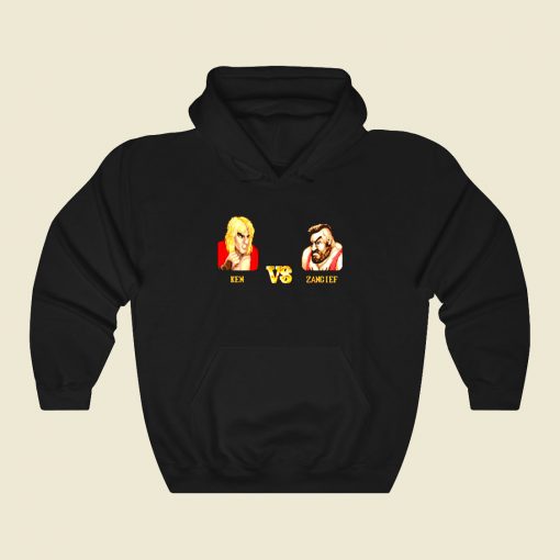 Ken Vs Zangief Funny Graphic Hoodie