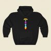 Lava Lamp Space Rocket Funny Graphic Hoodie