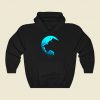 Lion Blue Circle Funny Graphic Hoodie