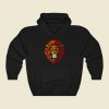 Lion Face Tribal Funny Graphic Hoodie