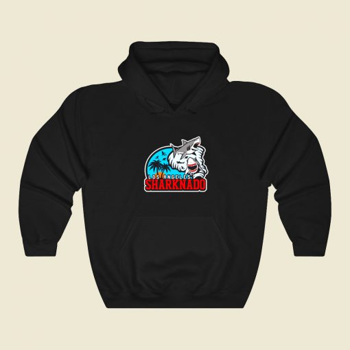 Los Angeles Shark Attack Funny Graphic Hoodie