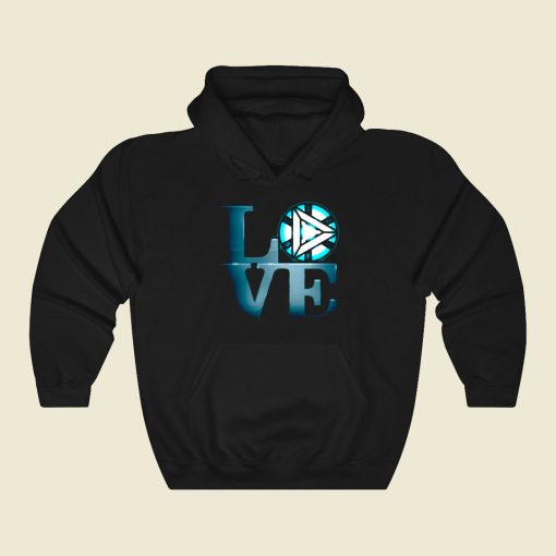 Love Iron Man Funny Graphic Hoodie