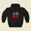 Love Kills Funny Graphic Hoodie