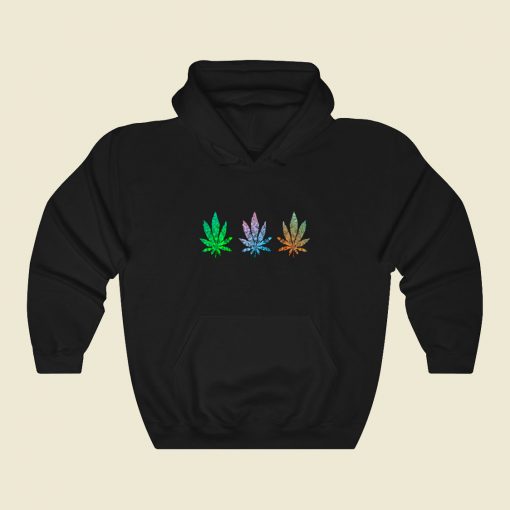 Mandala Cannabis Leaf Pattern Funny Graphic Hoodie