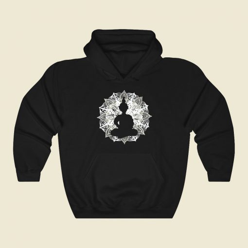 Mandala Circle Buddha Meditation Funny Graphic Hoodie